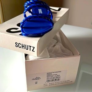 Schutz Sandals Royal Blue